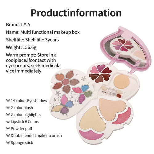  Heart-Shaped Makeup Palette Set cashymart