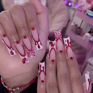  Heavy Metal Halloween Press-On Nails cashymart