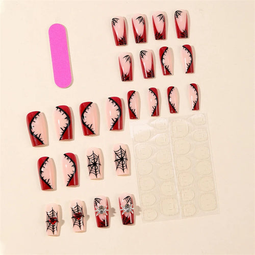  Heavy Metal Halloween Press-On Nails cashymart