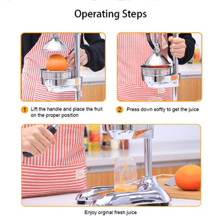  Stainless Steel Manual Citrus Fruit Juicer cashymart