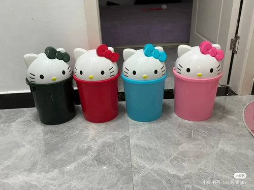  Hello Kitty Kawaii Trash Can for Home cashymart