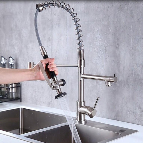  High-Pressure Copper Spring Kitchen Faucet cashymart