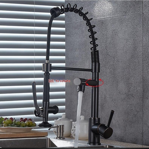  High-Pressure Copper Spring Kitchen Faucet cashymart