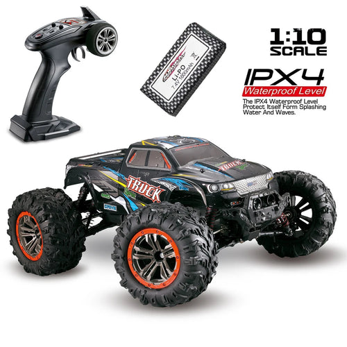  High-Speed 1:10 RC Off-Road Truck - Waterproof Dual Motor Adventure cashymart