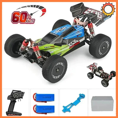  High-Speed 1:14 WLtoys 144001 RC Car - 60Km/H Off-Road Adventure cashymart