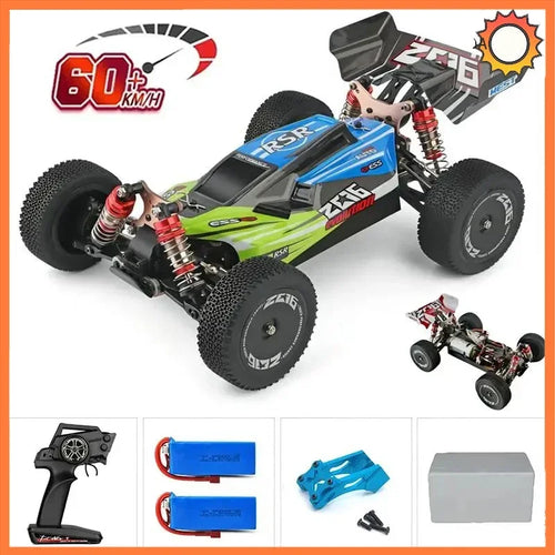  High-Speed 1:14 WLtoys 144001 RC Car - 60Km/H Off-Road Adventure cashymart