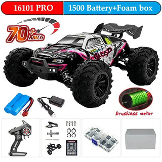  High-Speed 1:16 4WD Drift RC Car with LED - 70KM/H or 50KM/H cashymart