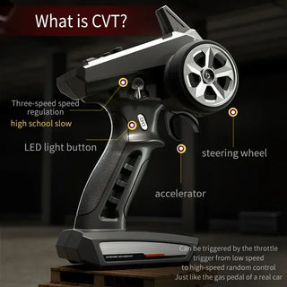  High-Speed 1:16 4WD Drift RC Car with LED - 70KM/H or 50KM/H cashymart