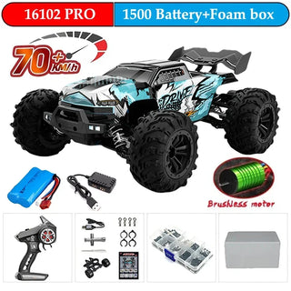  High-Speed 1:16 4WD Drift RC Car with LED - 70KM/H or 50KM/H cashymart