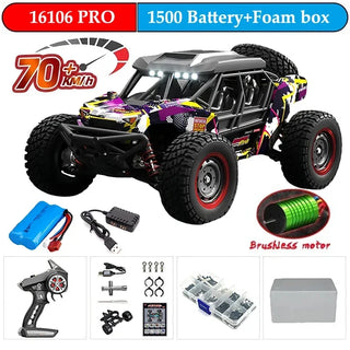  High-Speed 1:16 4WD Drift RC Car with LED - 70KM/H or 50KM/H cashymart