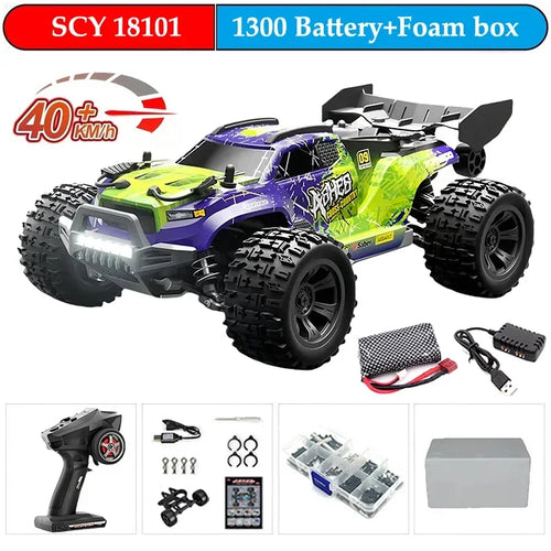  High-Speed 1:16 4WD Drift RC Car with LED - 70KM/H or 50KM/H cashymart