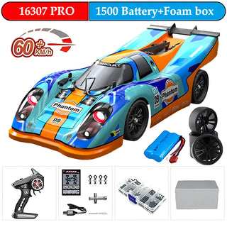  High-Speed 1:16 4WD Drift RC Car with LED - 70KM/H or 50KM/H cashymart