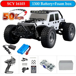  High-Speed 1:16 4WD Drift RC Car with LED - 70KM/H or 50KM/H cashymart