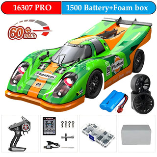  High-Speed 1:16 4WD Drift RC Car with LED - 70KM/H or 50KM/H cashymart