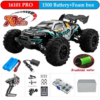  High-Speed 1:16 4WD Drift RC Car with LED - 70KM/H or 50KM/H cashymart