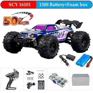  High-Speed 1:16 4WD Drift RC Car with LED - 70KM/H or 50KM/H cashymart