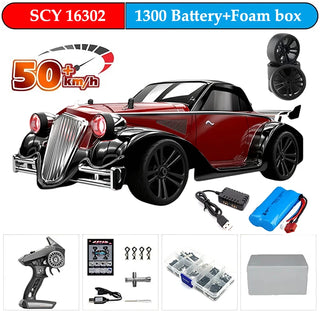  High-Speed 1:16 4WD Drift RC Car with LED - 70KM/H or 50KM/H cashymart