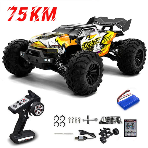  High-Speed 1:16 4WD Drift RC Car with LED - 75KM/H Monster Truck cashymart