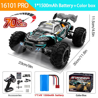  High-Speed 1:16 4WD Drift RC Car with LED – Thrilling Fun for Kids cashymart
