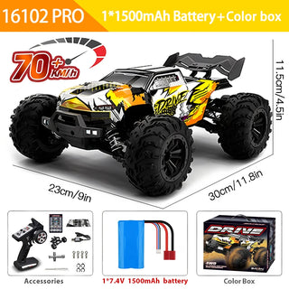  High-Speed 1:16 4WD Drift RC Car with LED – Thrilling Fun for Kids cashymart
