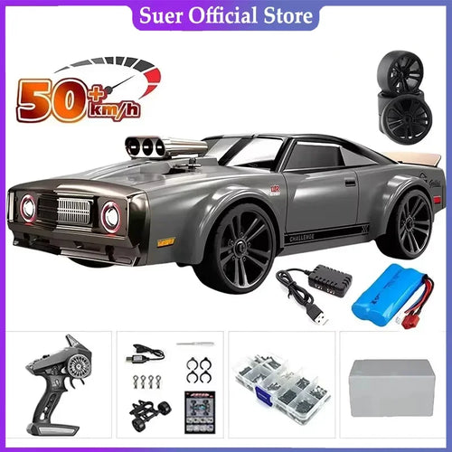  High-Speed 1:16 4WD LED Remote Control Off-Road Monster Truck cashymart