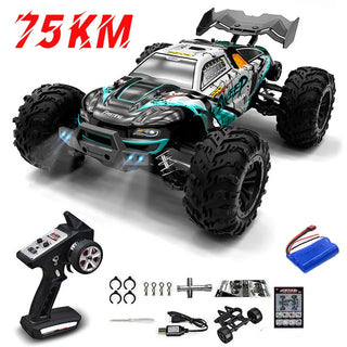  High-Speed 1:16 4WD RC Drift Monster Truck with LED Remote Control cashymart