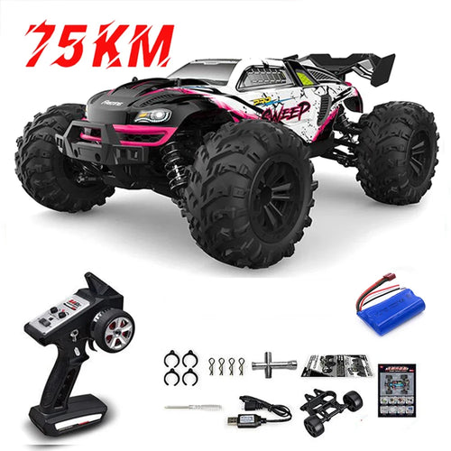  High-Speed 1:16 4WD RC Drift Monster Truck with LED Remote Control cashymart