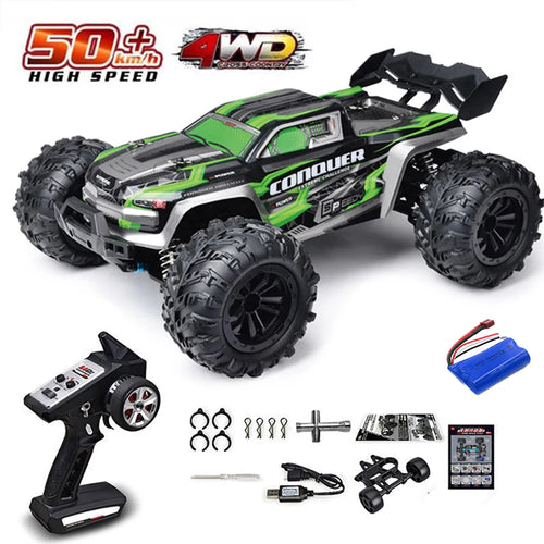  High-Speed 1:16 4WD RC Monster Truck with LED Lights cashymart