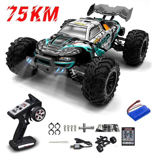  High-Speed 1:16 4WD RC Monster Truck with LED Lights cashymart