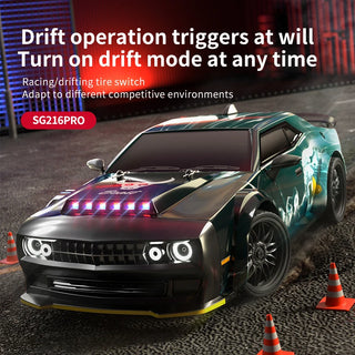  High-Speed 1:16 Brushless 4WD Remote Control Car with LED Lights cashymart