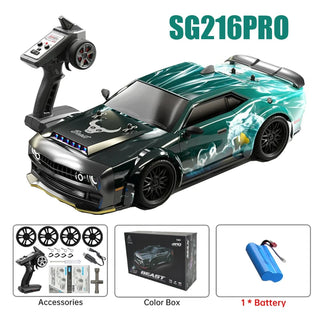  High-Speed 1:16 Brushless 4WD Remote Control Car with LED Lights cashymart