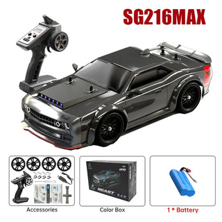  High-Speed 1:16 Brushless 4WD Remote Control Car with LED Lights cashymart