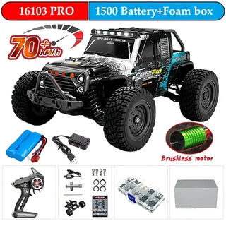 High-Speed 1:16 RC Off-Road Truck - 70KM/H Brushless Fun cashymart