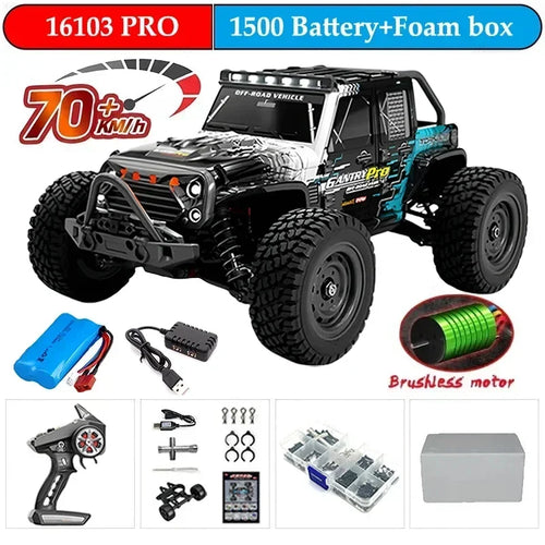  High-Speed 1:16 RC Off-Road Truck - 70KM/H Brushless Fun cashymart