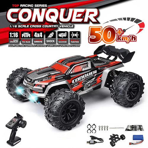  High-Speed 1:16 Scale 4WD RC Monster Truck - 50km/h Off-Road Fun cashymart