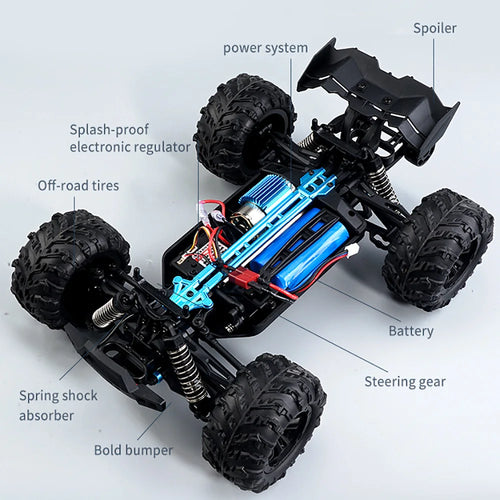  High-Speed 1:16 Scale 4WD RC Monster Truck - 50km/h Off-Road Fun cashymart