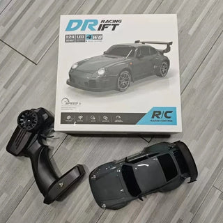  High-Speed 1/20 Scale RC Drift Car with Road Barriers & Batteries cashymart