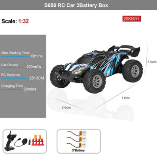  High-Speed 1/32 Drift RC Car with LED Lights - Off-Road Fun cashymart