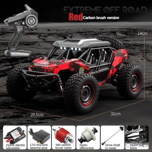  High-Speed 4WD Brushless RC Car - 60KM/H Off-Road Adventure Toy cashymart