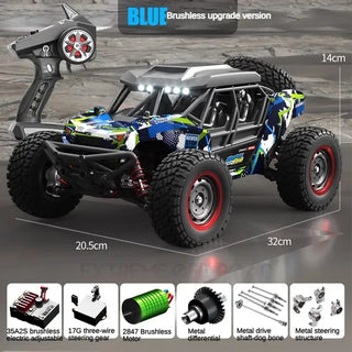  High-Speed 4WD Brushless RC Car - 60KM/H Off-Road Adventure Toy cashymart