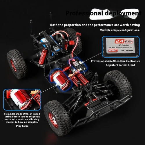  High-Speed 4WD RC Climbing Car with Remote Control & Charger cashymart
