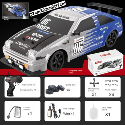  High-Speed 4WD RC Drift Car with Spray & Dual Tires - Classic Edition cashymart