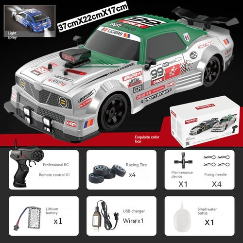  High-Speed 4WD RC Drift Car with Spray & Dual Tires - Classic Edition cashymart