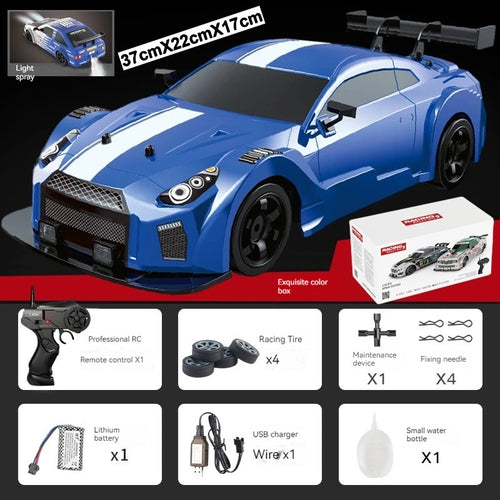  High-Speed 4WD RC Drift Car with Spray & Dual Tires - Classic Edition cashymart