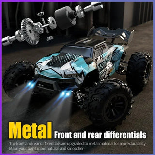  High-Speed 4x4 RC Monster Truck 70KM/H with LED Lights - 1:16 Scale cashymart