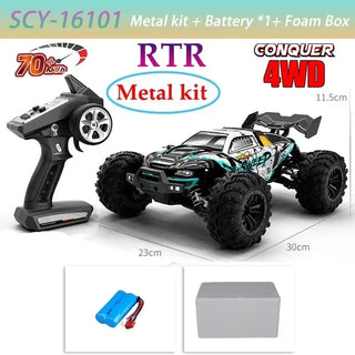  High-Speed 4x4 RC Monster Truck 70KM/H with LED Lights - 1:16 Scale cashymart