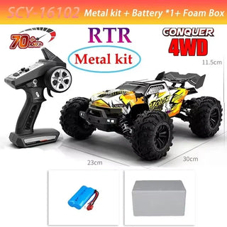  High-Speed 4x4 RC Monster Truck 70KM/H with LED Lights - 1:16 Scale cashymart