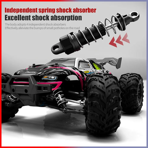  High-Speed 4x4 RC Monster Truck with LED Lights cashymart