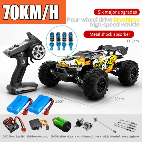  High-Speed 4x4 RC Monster Truck with LED Lights cashymart