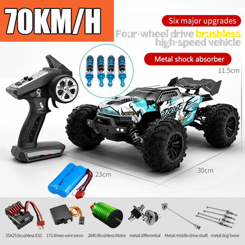  High-Speed 4x4 RC Monster Truck with LED Lights cashymart